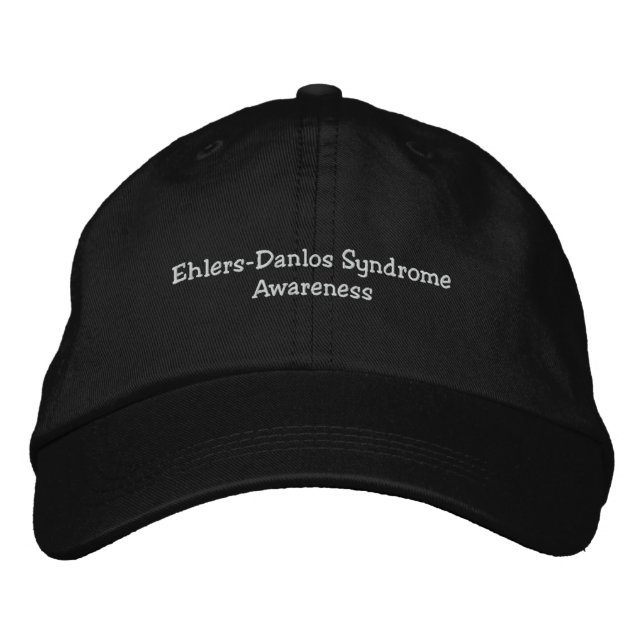 EDS Awareness Hat Embroidered Baseball Cap (Front)