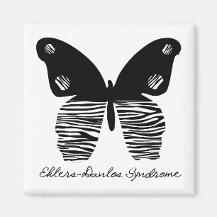 EDS Butterfly Zebra Stripe Magnet