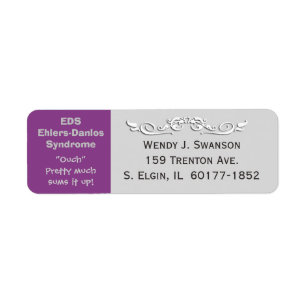 EDS Ehlers-Danlos Syndrome Mailing Address Label