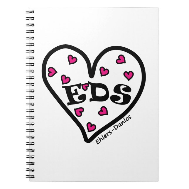 EDS Heart Spiral Notebook (Front)