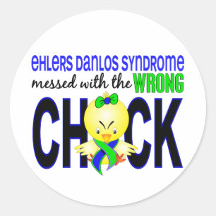 EDS Messed With Wrong Chick Classic Round Sticker