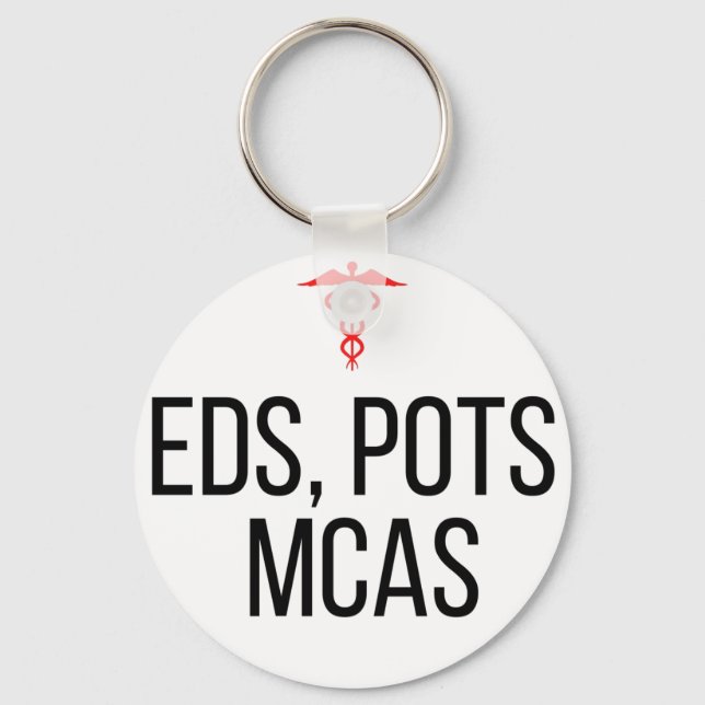 EDS PoTS and MCAS Keychain (Front)