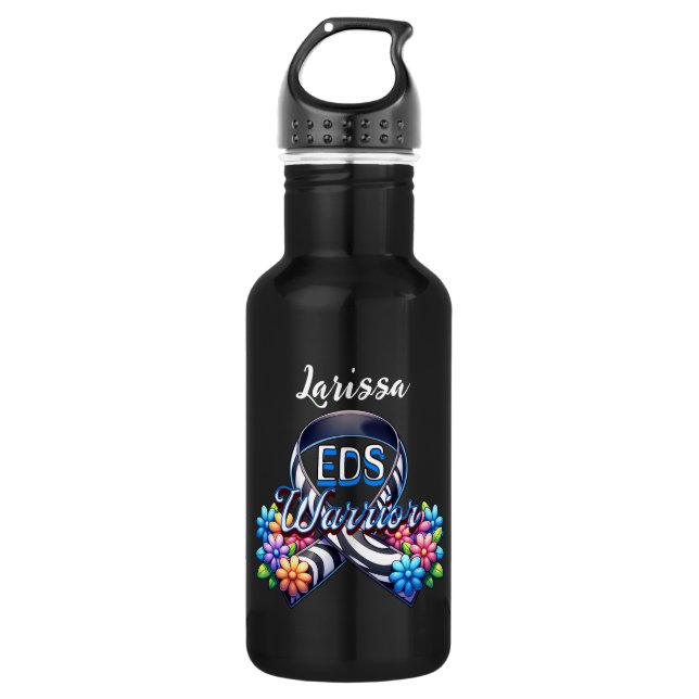 EDS Warrior | Ehlers-Danlos Syndrome Personalized 532 Ml Water Bottle (Front)