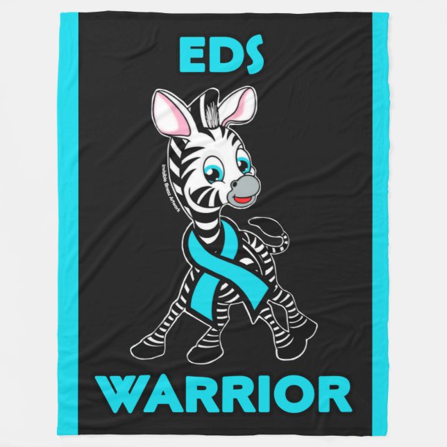 EDS Warrior/Zebra Fleece Blanket (Front)