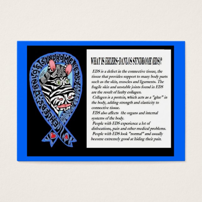 EDS Zebra Awareness, Carte Portefeuille. (Devant)