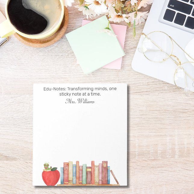 Edu-Notes: Transforming Minds,Teacher Appreciation Notepad (Creator Uploaded)