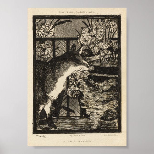 Eduard Manet Cats Print (Front)