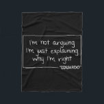 Eduardo Quote Funny Birthday Personalized Name Gif Fleece Blanket<br><div class="desc">Eduardo Quote Funny Birthday Personalized Name Gift Idea</div>