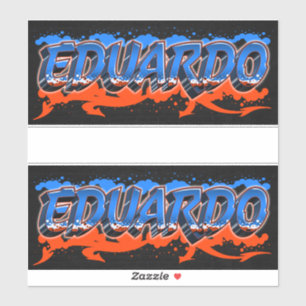 Eduardo Vorname Name Graffiti Aufkleber Sticker