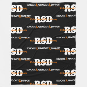 EDUCATE ADVOCATE SUPPORT...RSD FLEECE BLANKET