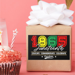Educate Commemorate Celebrate 1865 Juneteenth Sticker