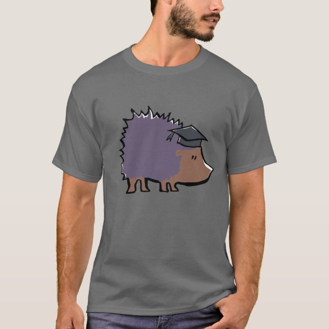 educated hedgehog T-Shirt (Front)