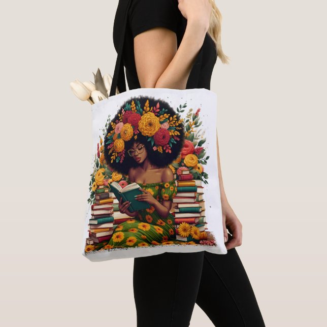 Educated Queen Tote Bag (Close Up)