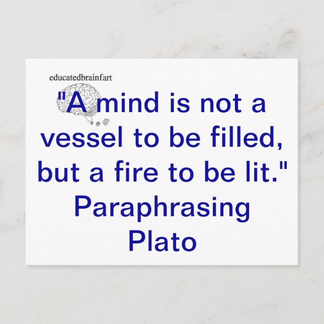 educatedbrainfart Postcard (Front)