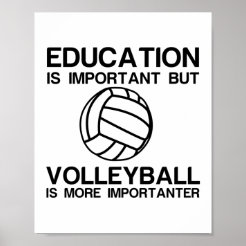 Cute Volleyball Posters, Prints & Poster Printing | Zazzle CA