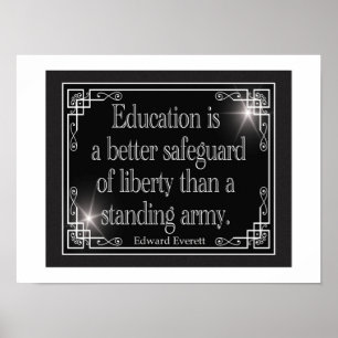 Education Better Safeguard of Liberty Poster