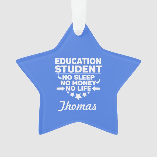 Éducation Étudiant Pas de vie ou d'argent (devant)