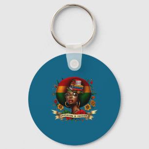 Education Freedom Black History Month Keychain