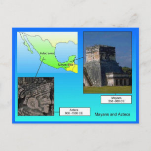 Education, History, Mayans and Aztecs Postcard