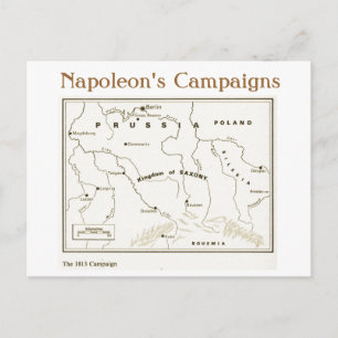 Education, History, Napoleon, The 1813  Campaign Postcard
