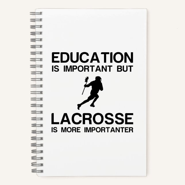 EDUCATION IMPORTANT LACROSSE IMPORTANTER NOTEBOOK (Front)