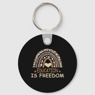 Education Is Freedom African American Black Histor Keychain