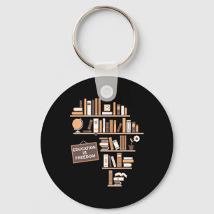 Education Is Freedom African American Black Histor Keychain