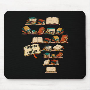 Education Is Freedom African Juneteenth Black Hist Mouse Pad