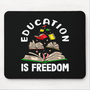 Education is freedom black history month mouse pad