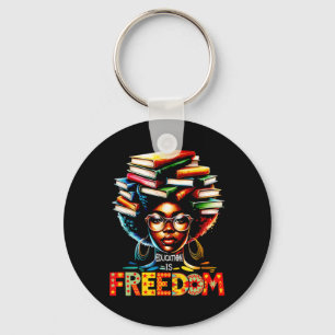 Education Is Freedom Black Teacher Books Black His Keychain