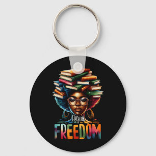 Education Is Freedom Black Teacher Books Black His Keychain
