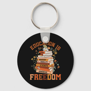 Education Is Freedom Black Teacher Books Black His Keychain