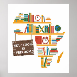 Education is freedom poster