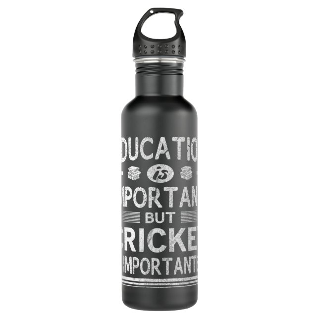 Education Is Important But Cricket Is Importanter 710 Ml Water Bottle (Front)
