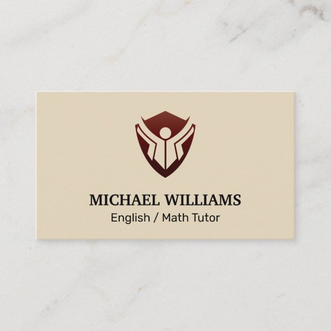 Education Logo Business Card (Front)