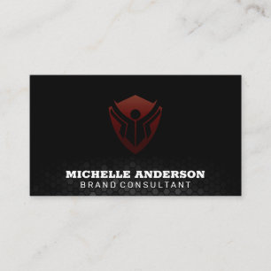Education Logo   Geometric Background Business Card