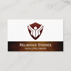 Education Logo (Vintage Texture) Business Card