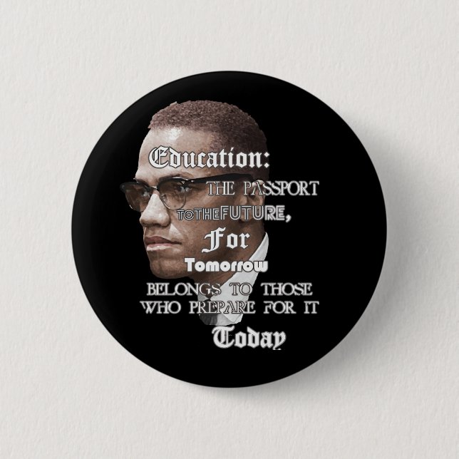 Education: The Passport 2 Inch Round Button (Front)