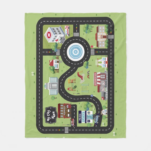 Educational Blanket My City (Front)