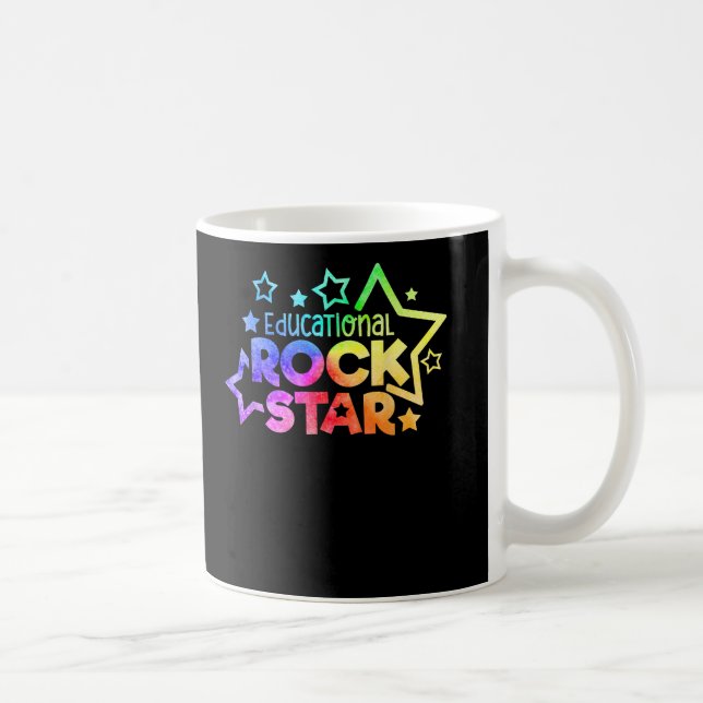 EDUCATIONAL ROCKSTAR Funny Teacher Back to School Coffee Mug (Right)