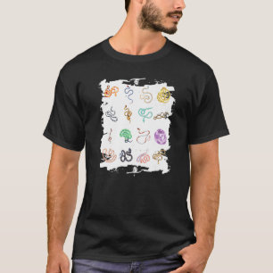 Educational Species And Kinds Of Snakes  3 T-Shirt