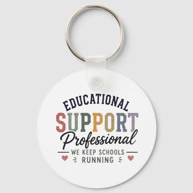 Educational Support Professional Appreciation Gift Keychain (Front)
