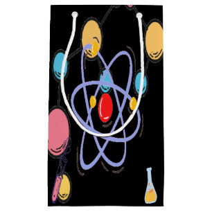 Educational Themed Gift Bag Featuring Study Icons