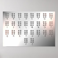 Educational Wall Art with Braille Alphabet