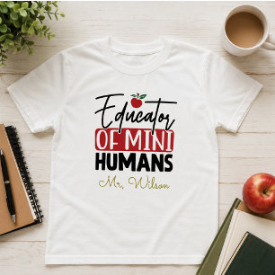 Educator of Mini Humans Notebook – Funny Teacher T-Shirt