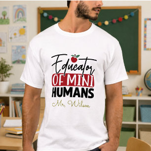 Educator of Mini Humans Notebook – Funny Teacher T-Shirt
