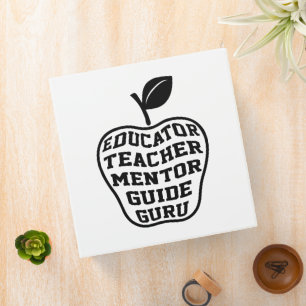 Educator Teacher Mentor Guide Guru Binder