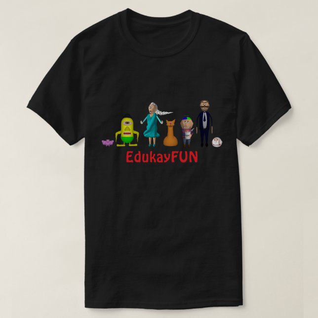 EdukayFUN T-shirt (With Johnny, Papa, Ulsa & more) (Design devant)
