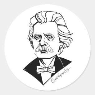 Edvard Grieg Classic Round Sticker
