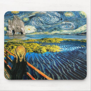 Edvard Meets Vincent Mouse Pad